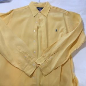 Ralph Lauren long sleeve linen casual shirt